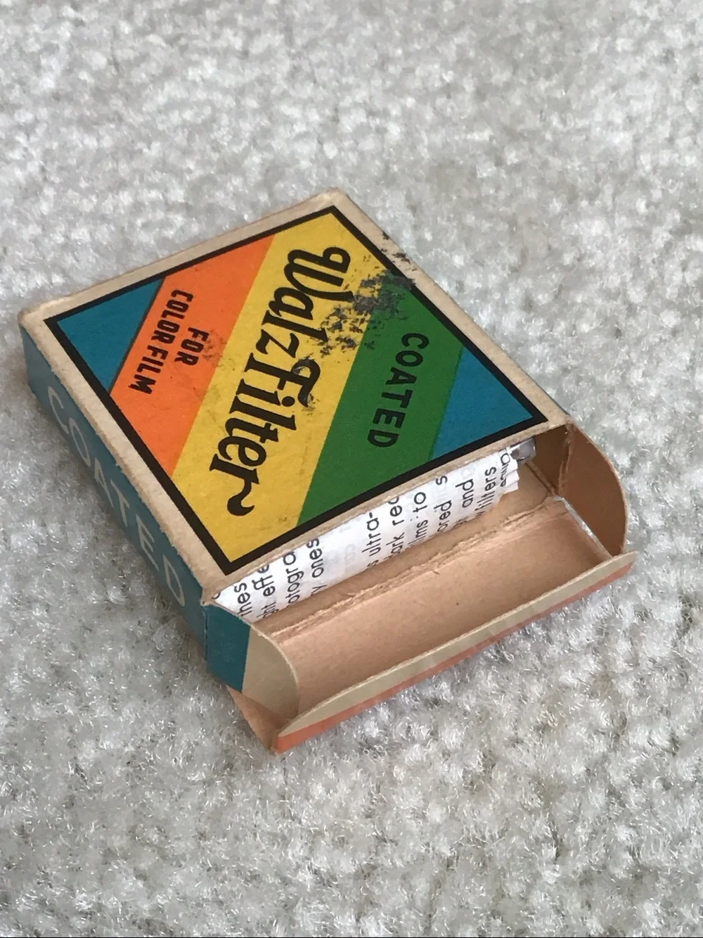 Vintage Walz Filter for Color Film with Original Packaging, Type F (85C)